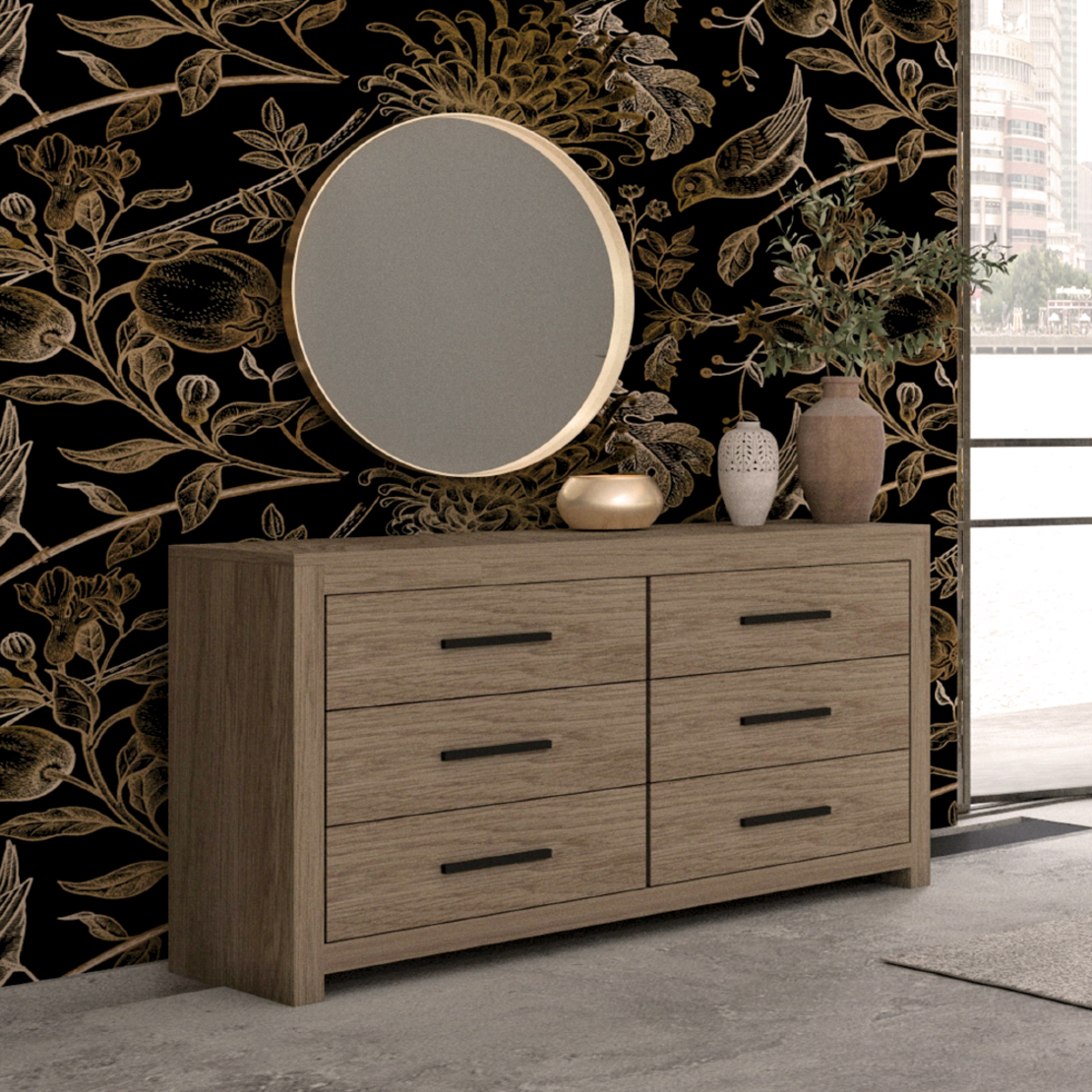 DODO COMMODE MELAMINE OAK DARK E1 PRC