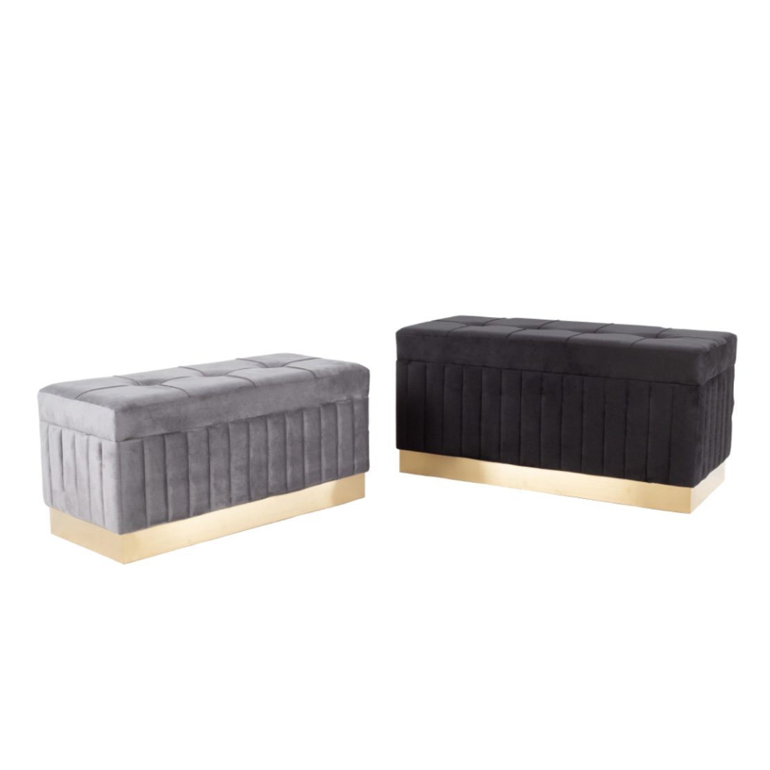 ICTUS STOOL FABRIC BLACK GREY GOLD E1 PRC