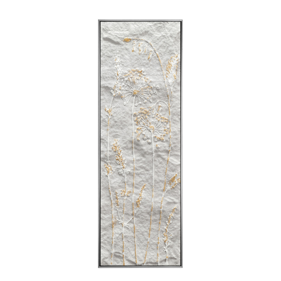 BREATH OF ART 2 PAINTING CANVAS BEIGE GOLD WOOD FR