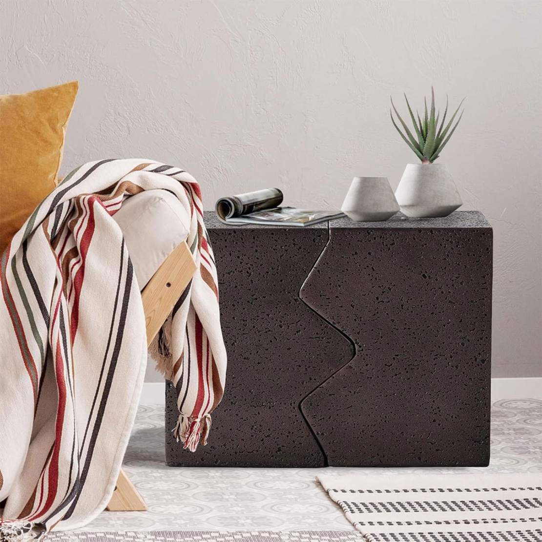 ABRACO SIDE TABLE SET 2PCS MOCCA 60x30xH46cm PRC
