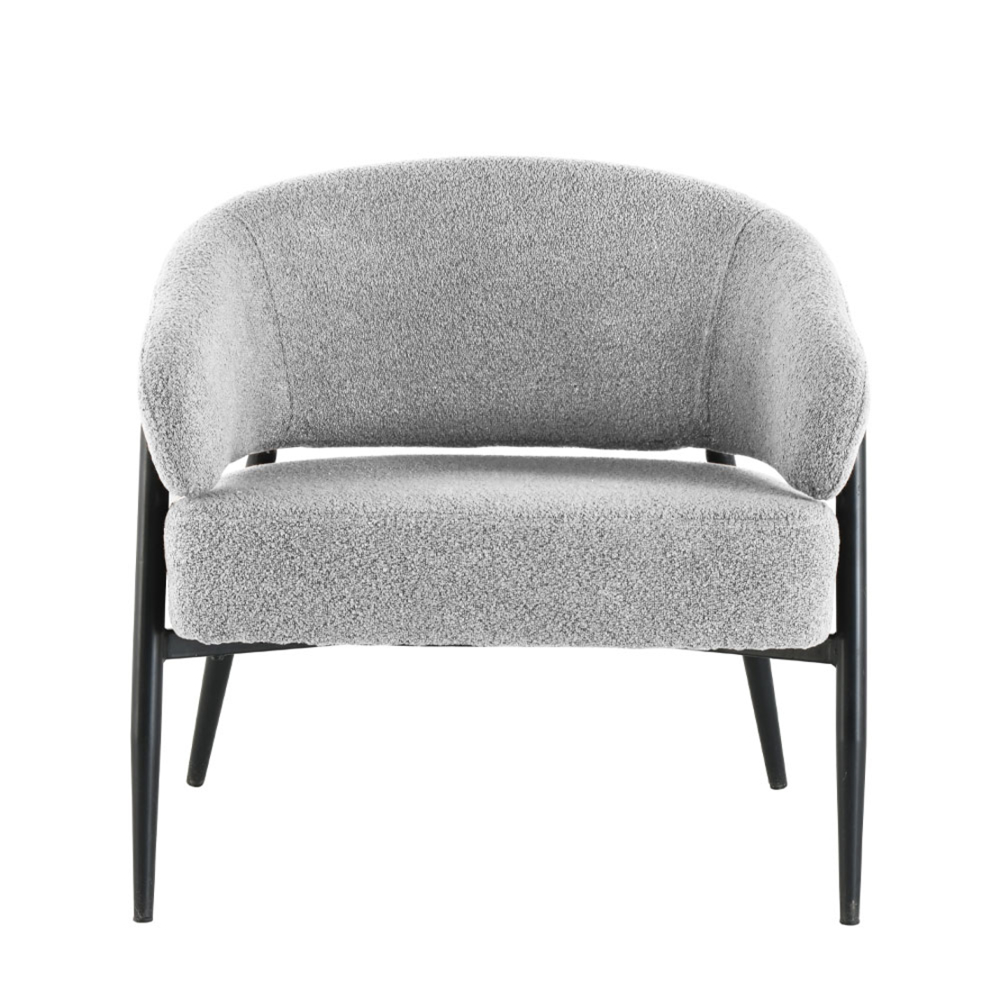 MORITZ ARMCHAIR FABRIC GREY METAL BLACK E1 PRC