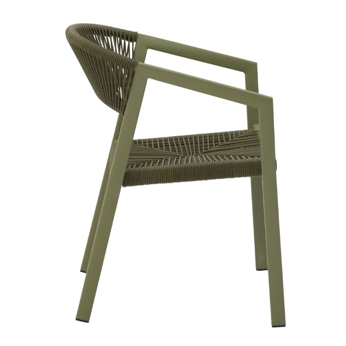MAGIC ARMCHAIR ALUMINIUM OLIVE GREEN 56x59,5xH80cm PRC