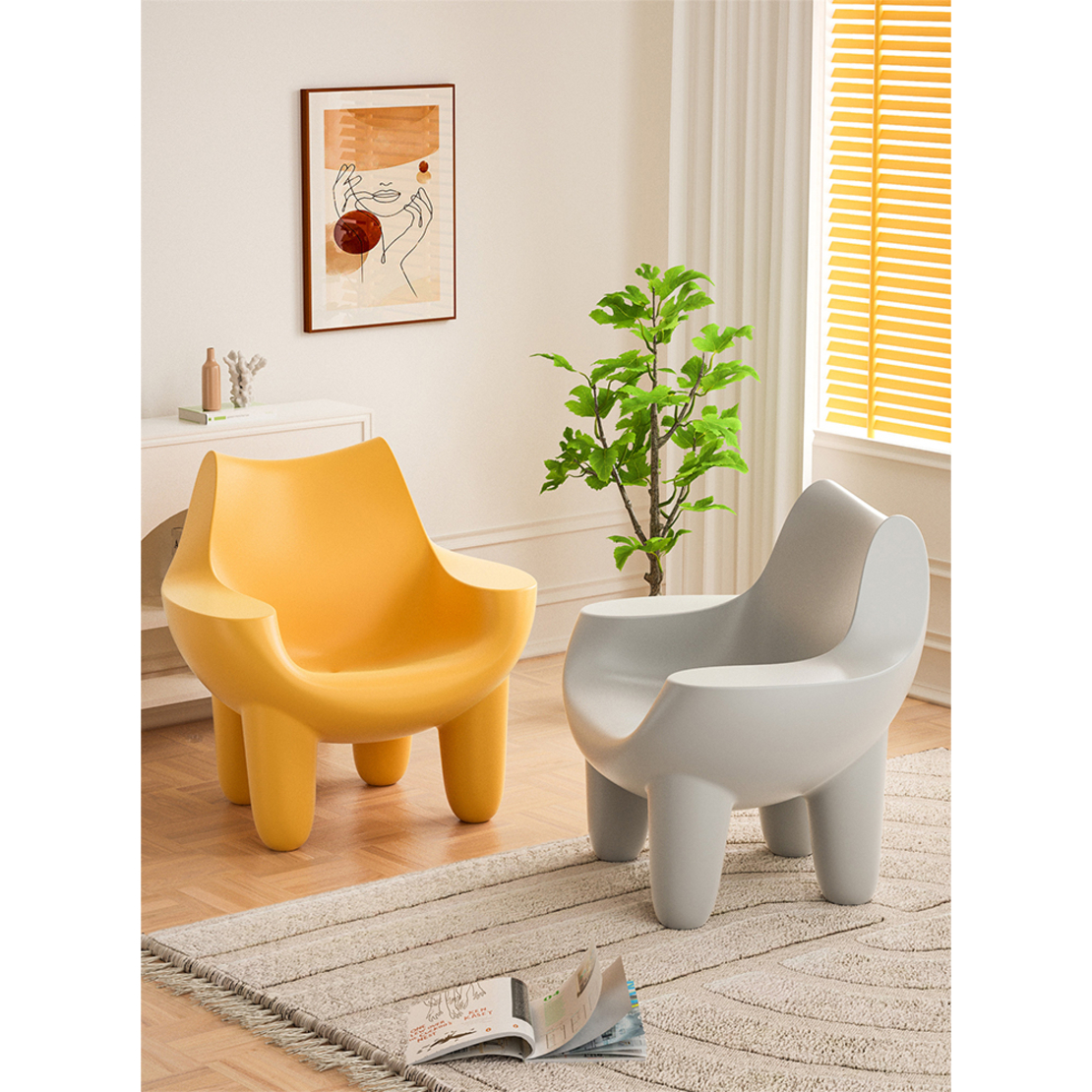 FLINTSTONE ARMCHAIR PE GREY PRC