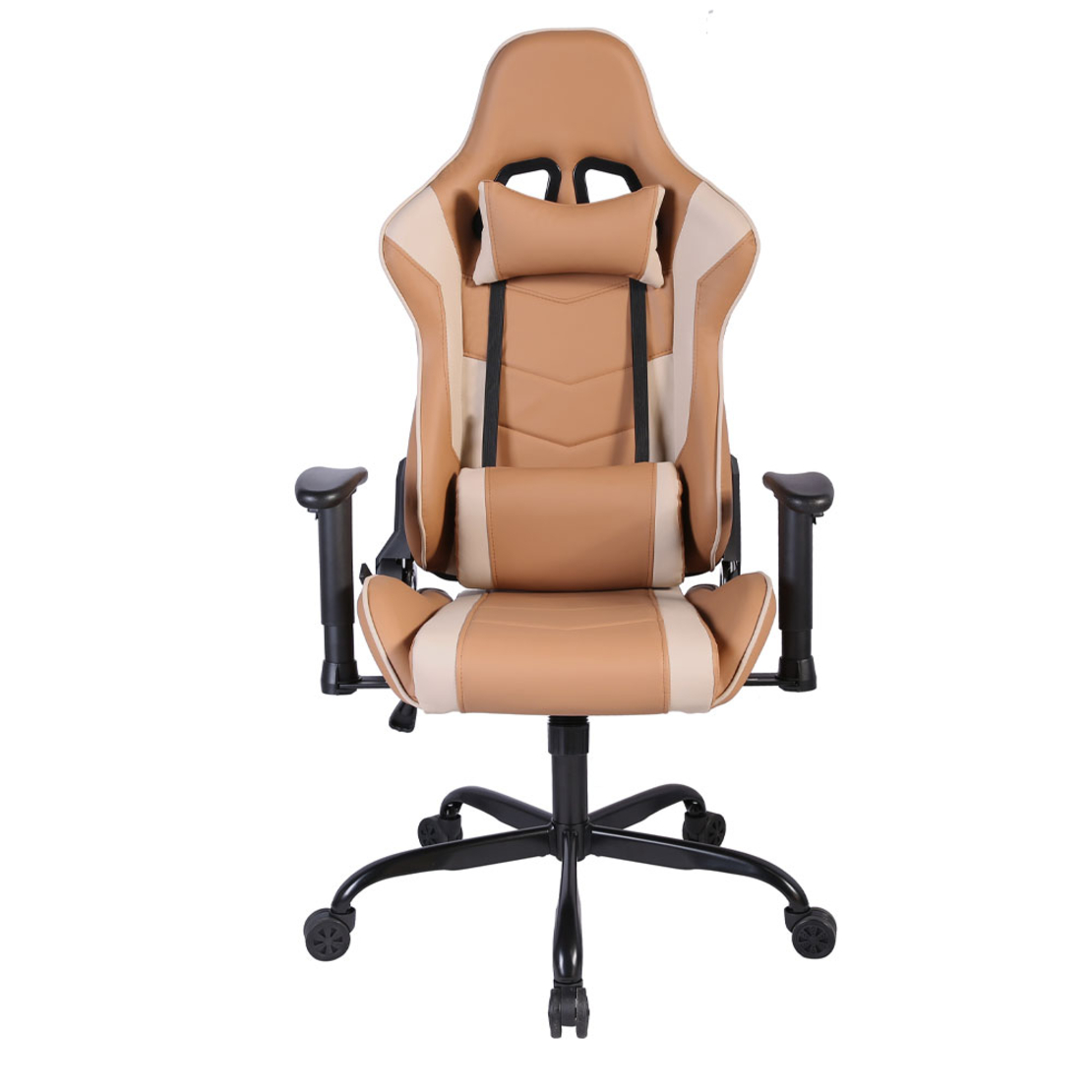 EXPLOR GAMING CHAIR DESK FABRIC MOCCA METAL GREZ METAL 50x71xΗ135cm PRC