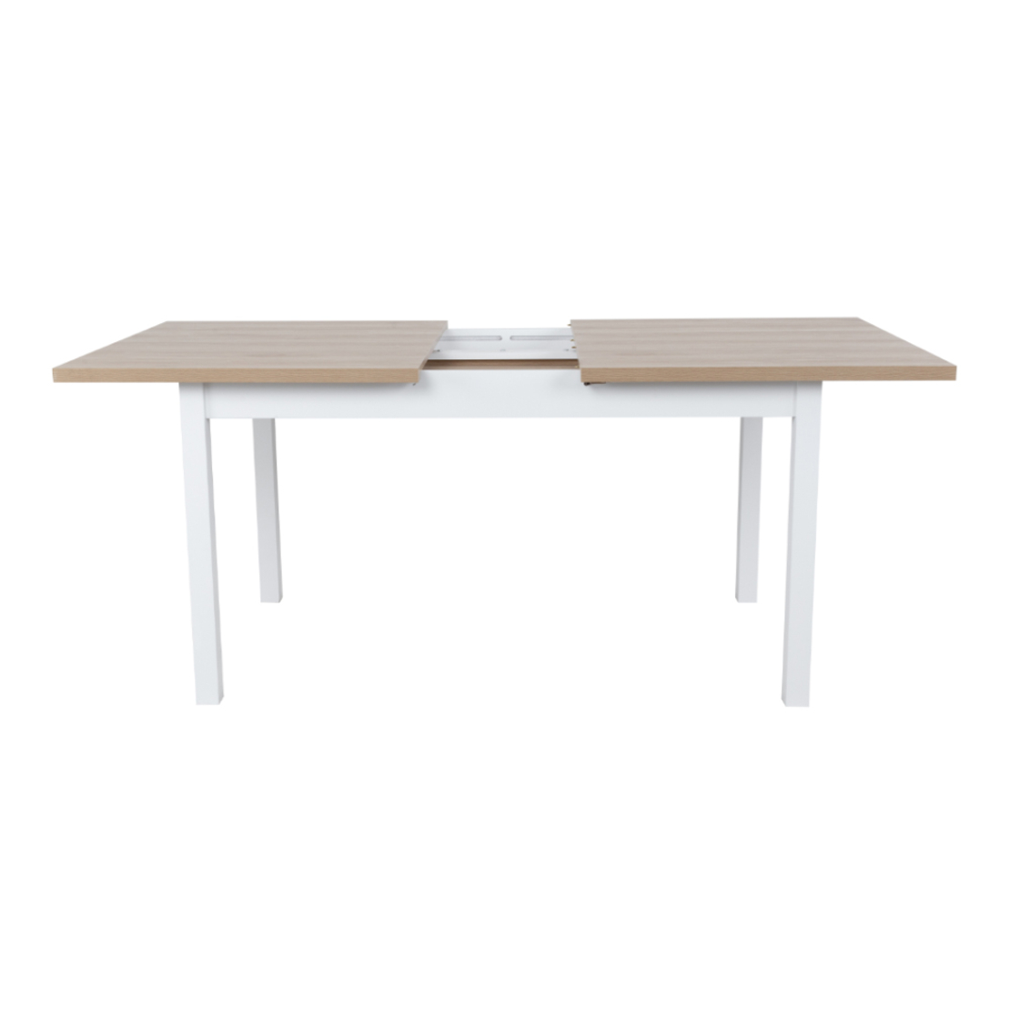 COTTAGE TABLE EXTENDABLE MELAMINE WHITE NATURAL E1 PRC