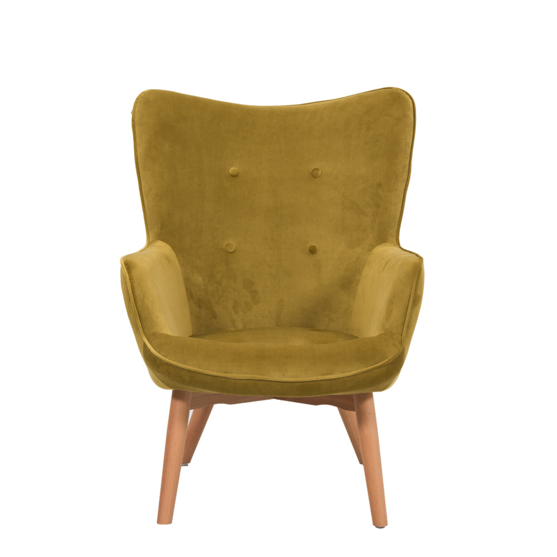 POP UP ARMCHAIR FABRIC LIME WOOD NATURAL E1 PRC