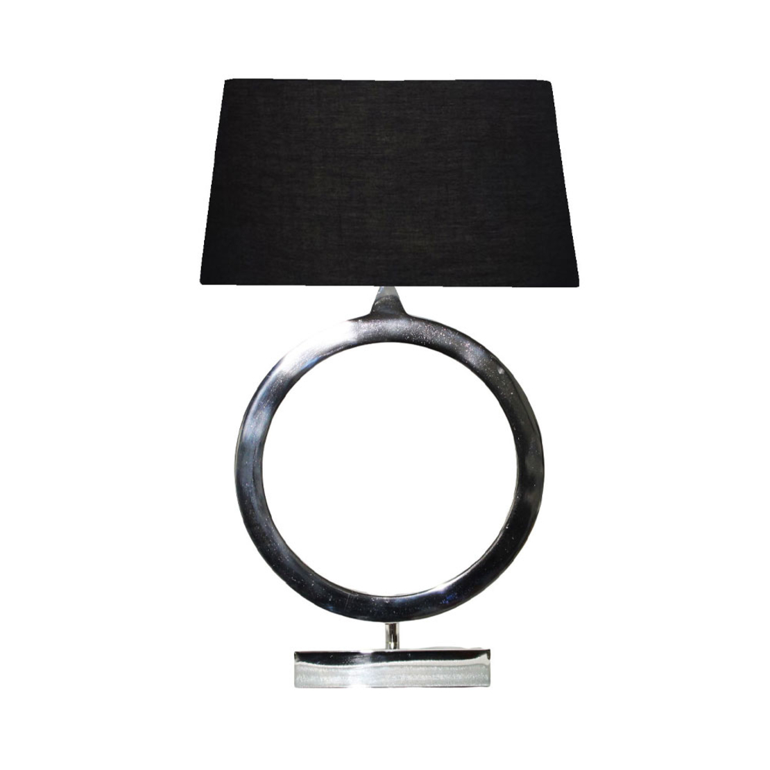 ODILON LAMP TABLE SILVER BLACK 41x28xH51cm CE IN