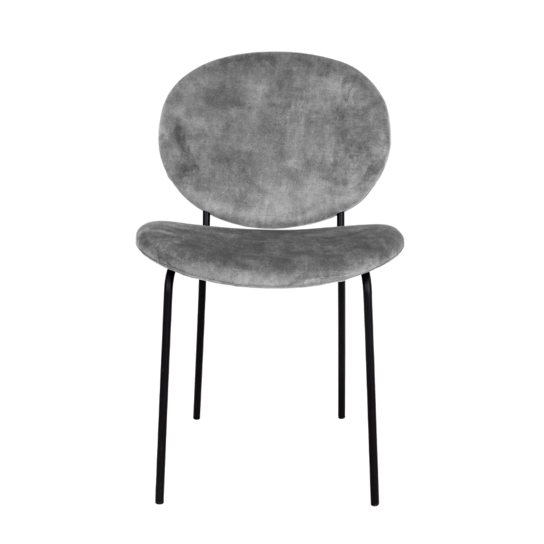 BEETLE CHAIR FABRIC SILVER METAL E1 PRC