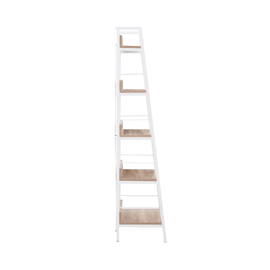 ONE STEP UP BOOKCASE 5SHELVES CHIPBOARD WITH MELAMINE SONOMA WHITE 60x35xH149cm E1 PRC