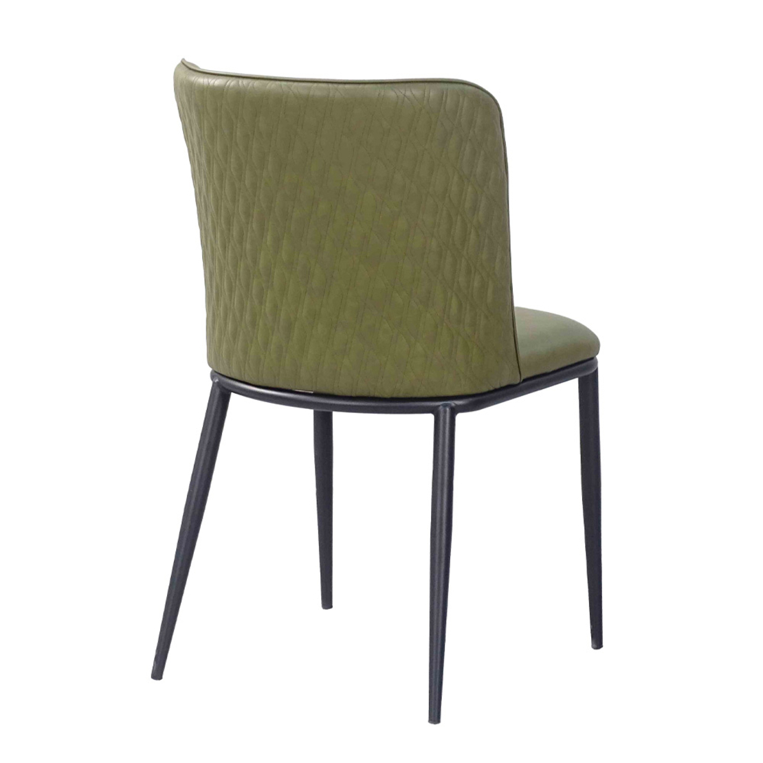 COUTURE CHAIR FABRIC OLIVE GREEN METAL BLACK PRC