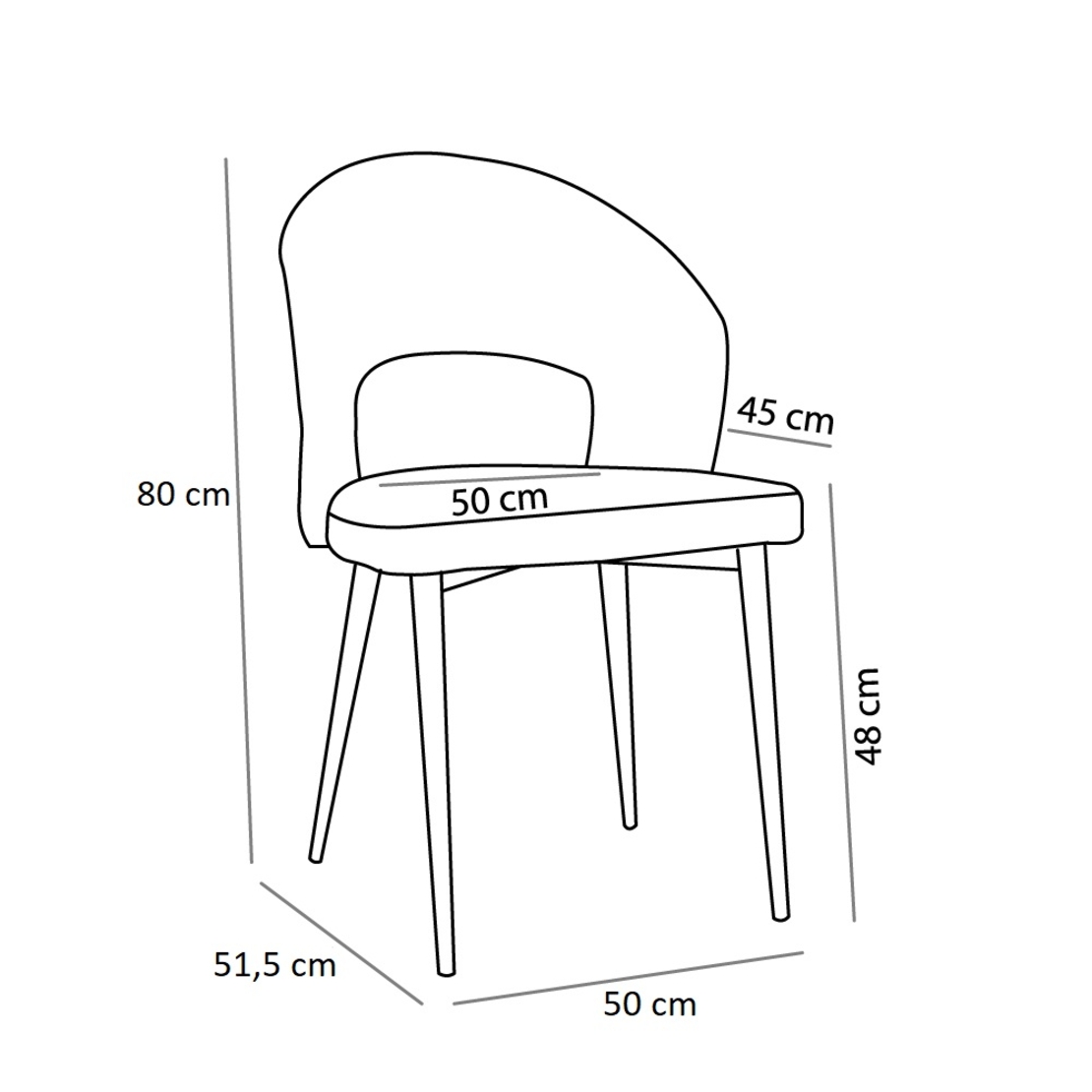 KIMONO CHAIR EASY CLEAN FABRIC GREY METAL BLACK E1 PRC