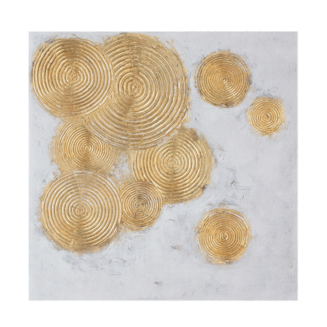 FESTOS 2 DECO PAINTING CANVAS GOLD WHITE GOLD 82x8