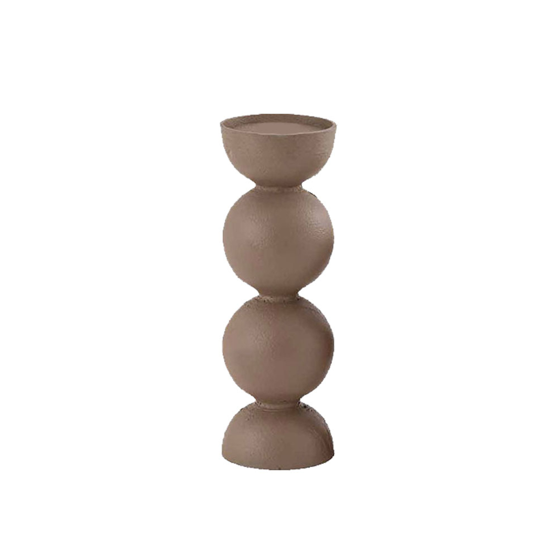 FORMAS CANDLE HOLDER ALUMINIUM 8x8xH24cm IN