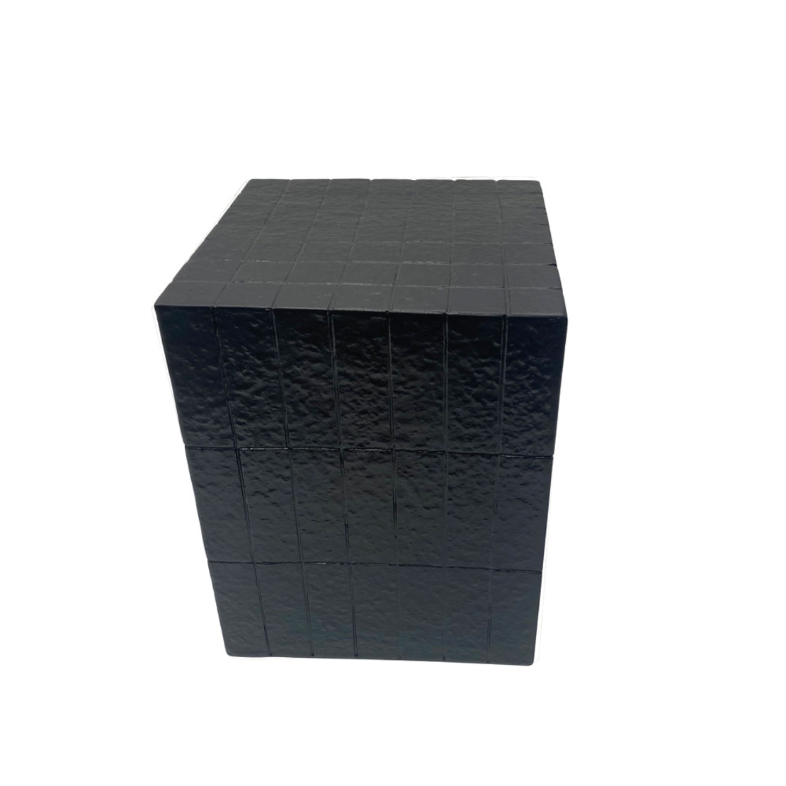 SQUARE SIDE TABLE MAGNESIUM OXIDE MgO BLACK 36x36x