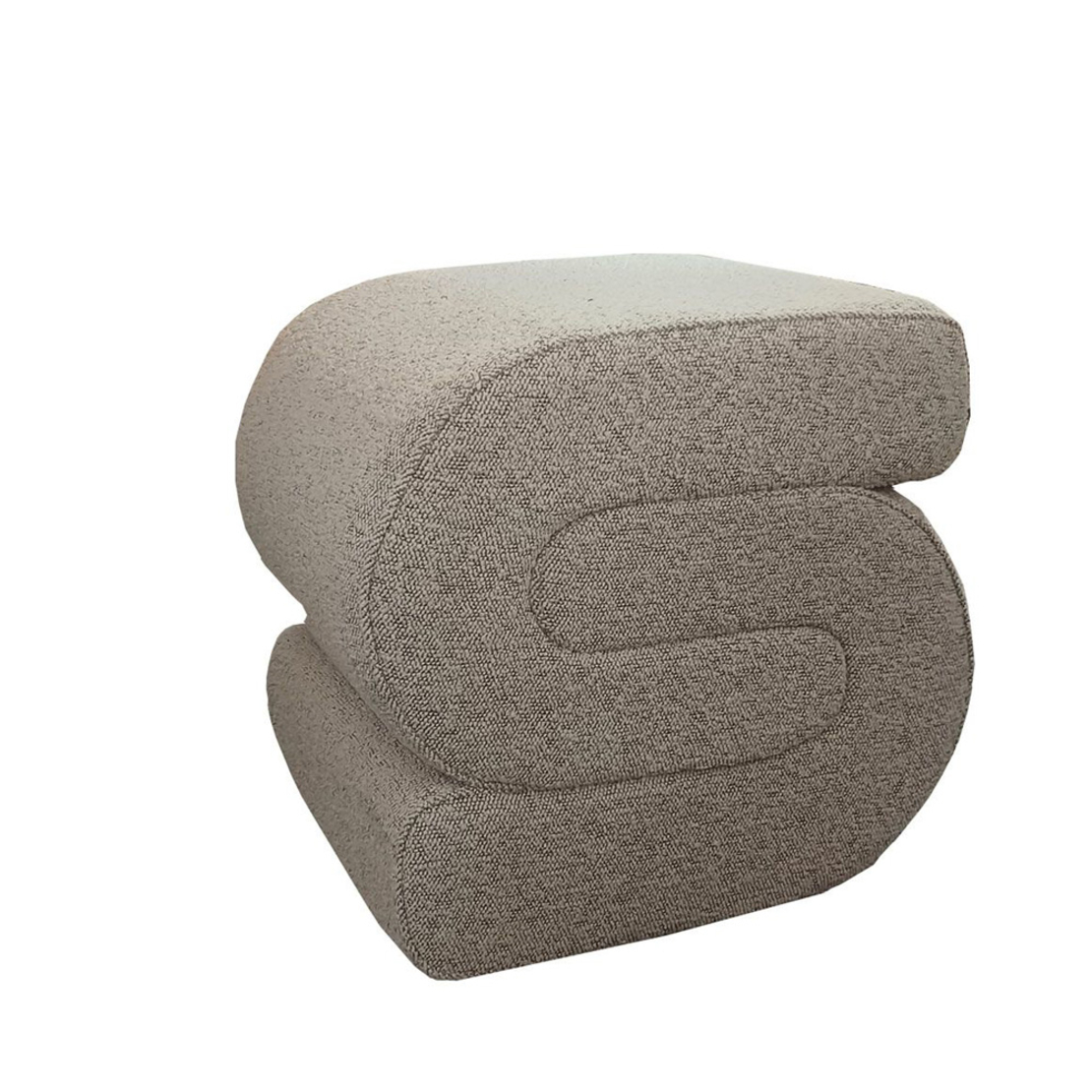 BAGEL STOOL FABRIC BEIGE E1 PRC
