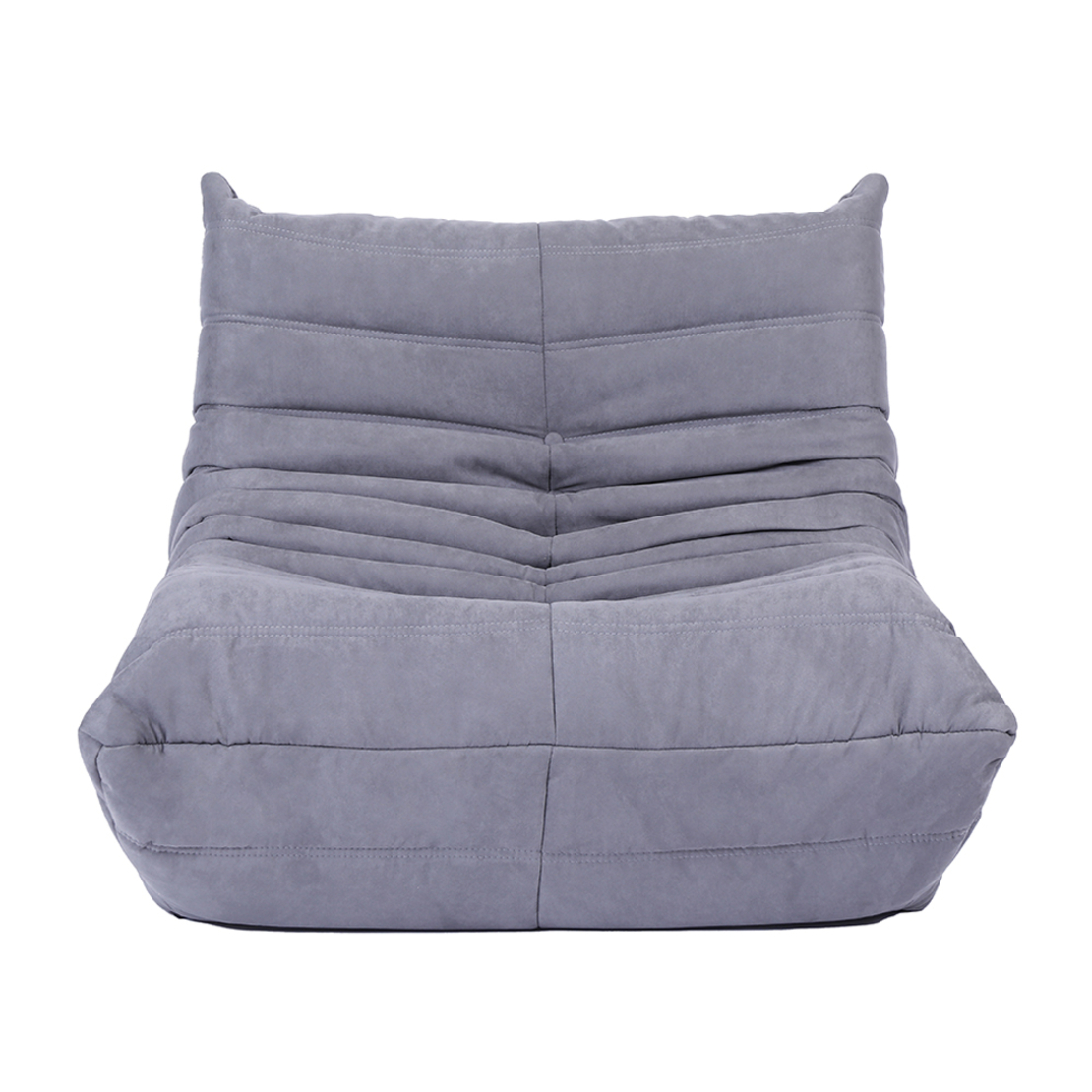 COMODO POUF FABRIC GREY LIGHT FOAM E1 PRC