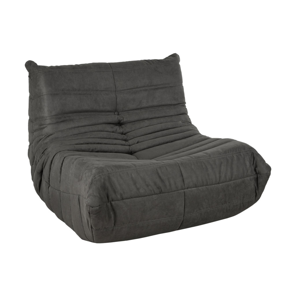 COMODO POUF FABRIC GREY DARK FOAM E1 PRC