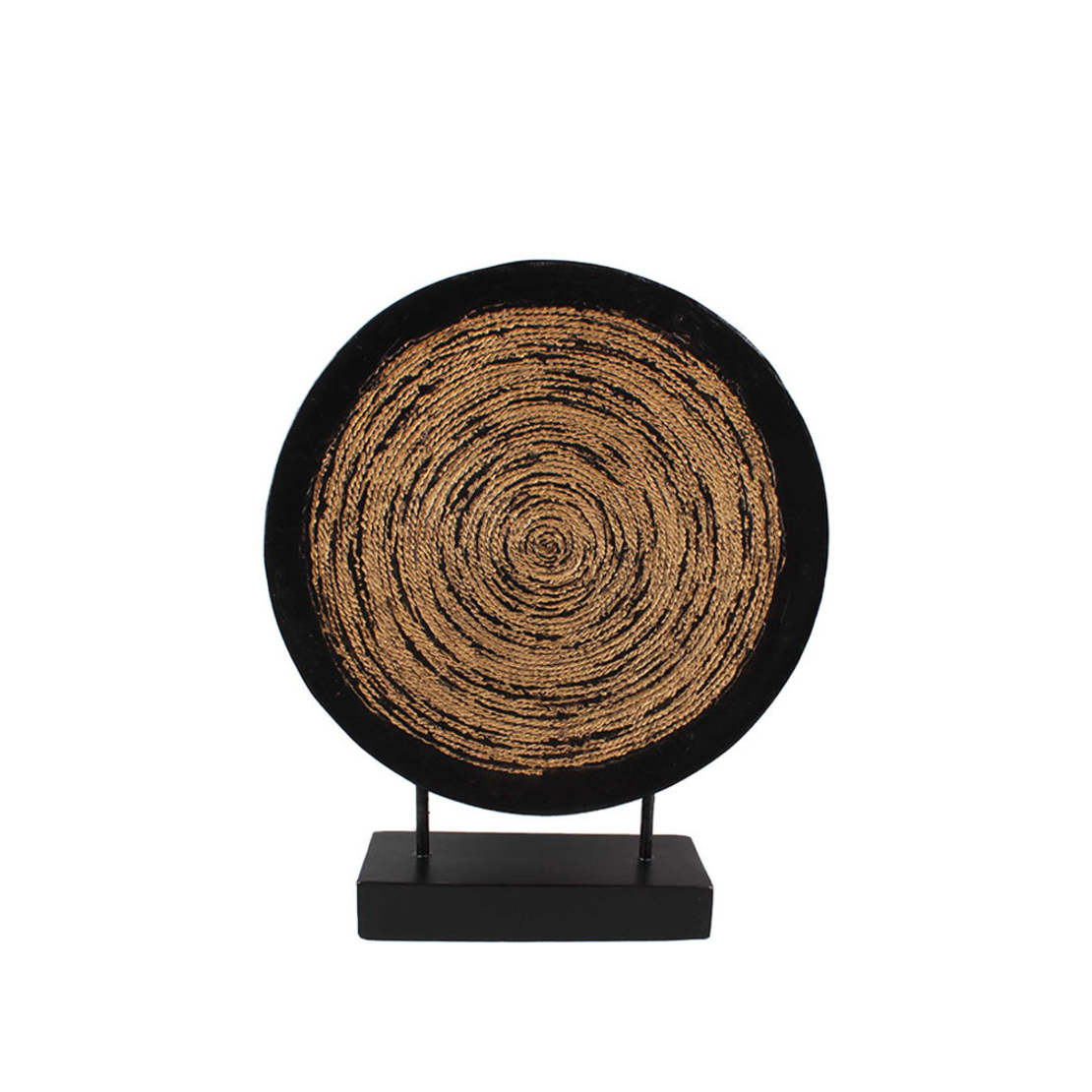HAUSA 2 DECO POLYRESIN BLACK GOLD 33x8xH40cm PRC