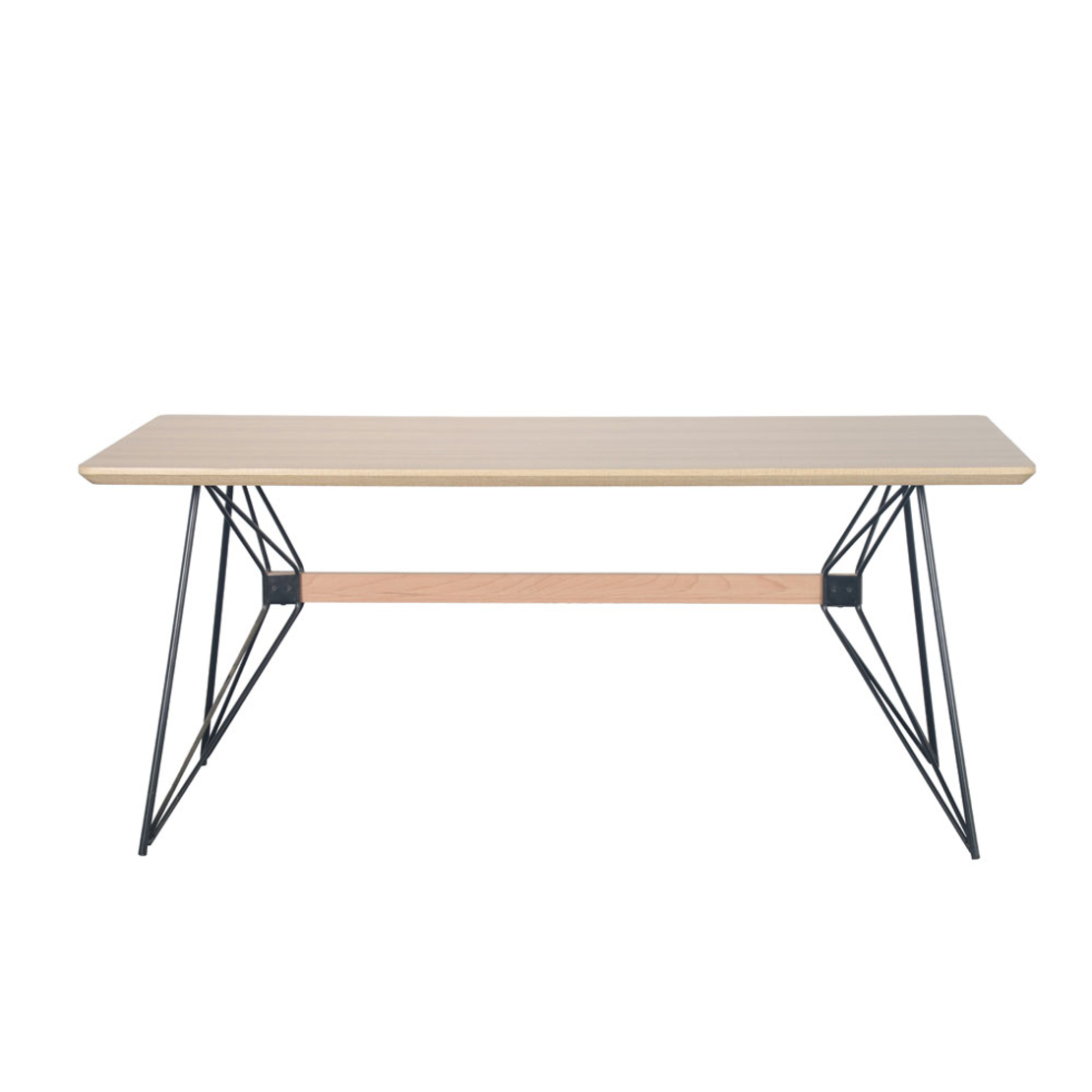 RIGOTE TABLE MDF WITH PAPER VENEER SONOMA METAL BLACK E1 PRC