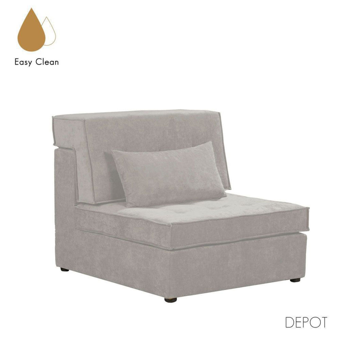 MEXICO ARMCHAIR EASY CLEAN FABRIC BEIGE E1 EU