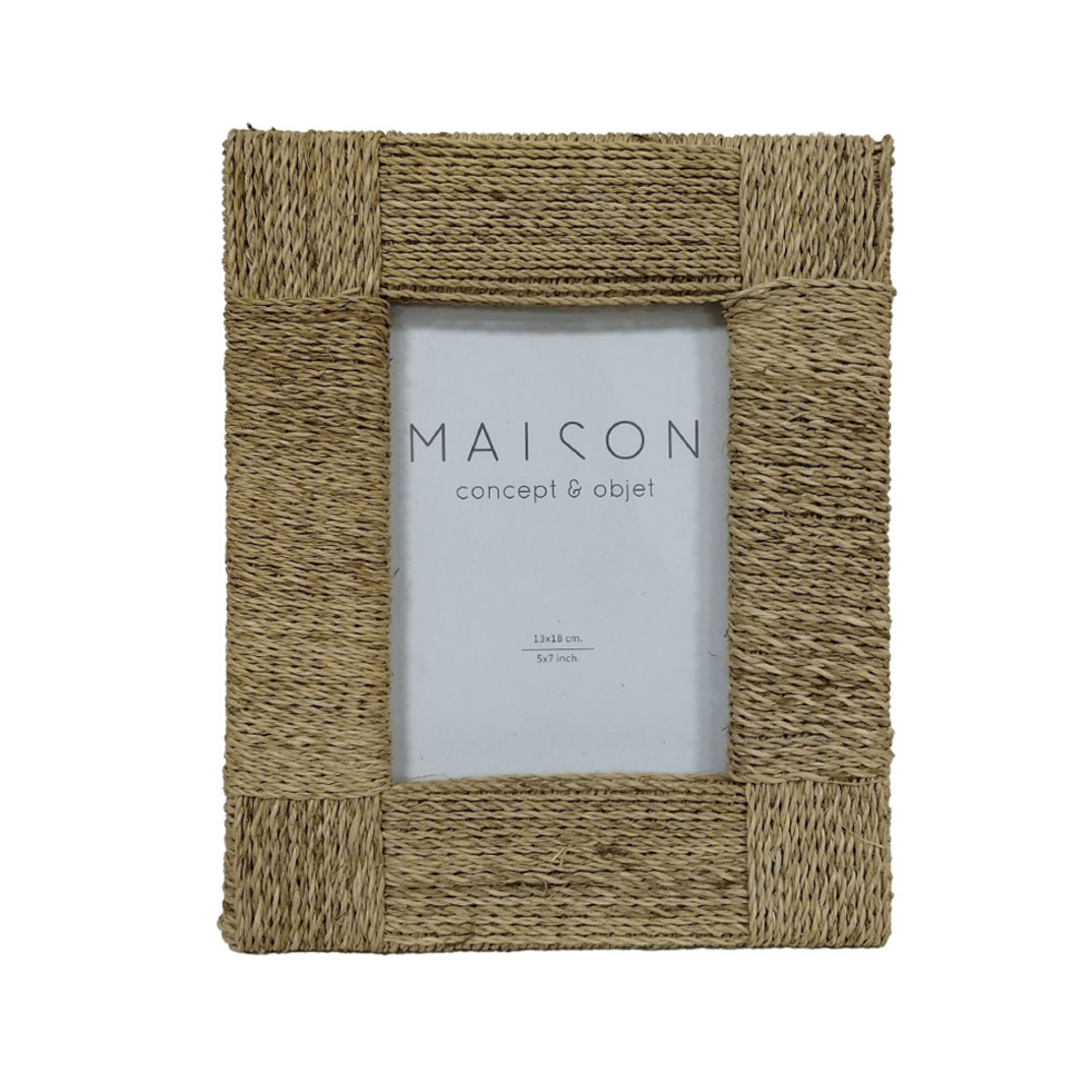 MOSI PHOTO FRAME 28x23x3 SEAGRASS NATURAL GLASS