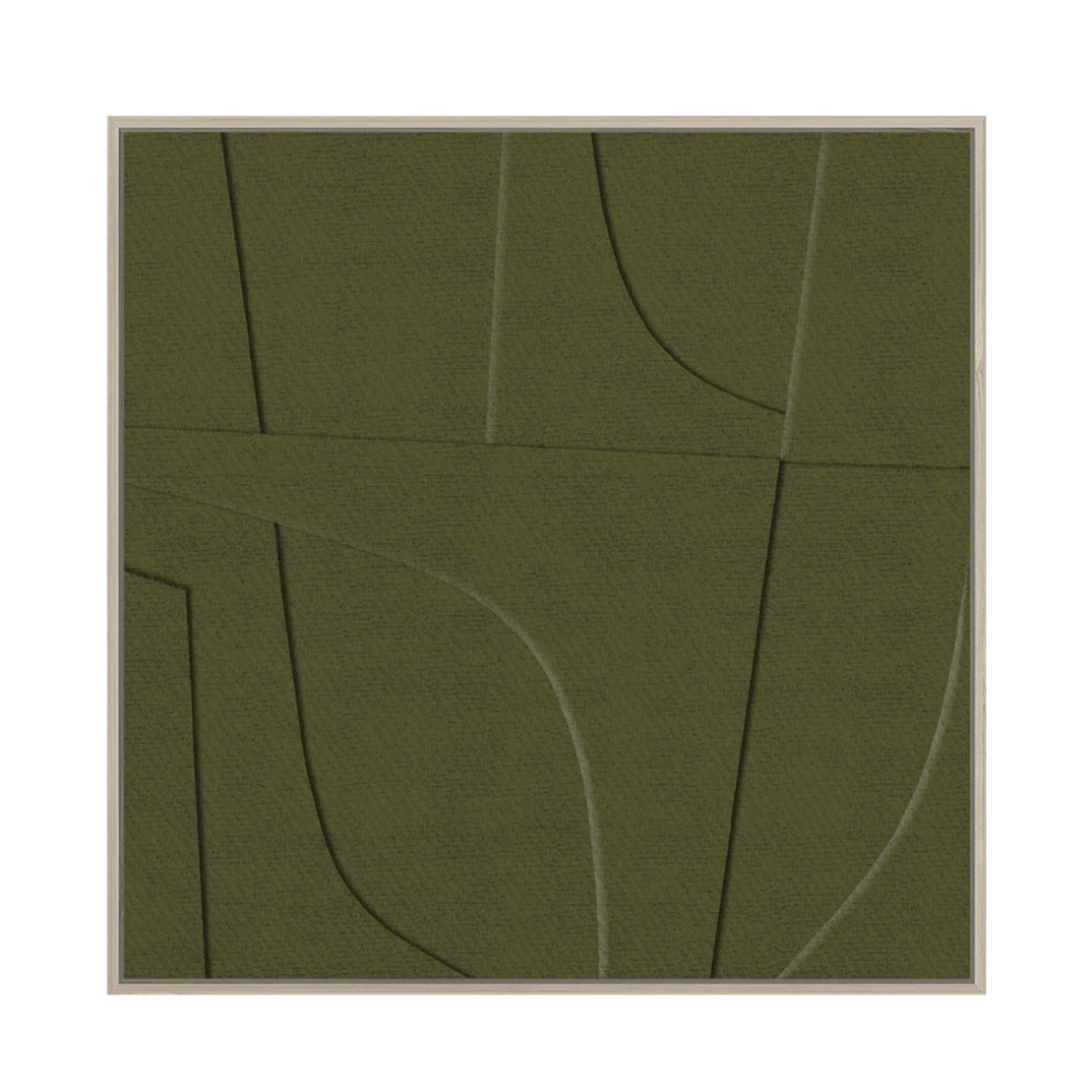 ACETE 1 PAINTING MDF OLIVE GREEN PVC BOARD FRAME N