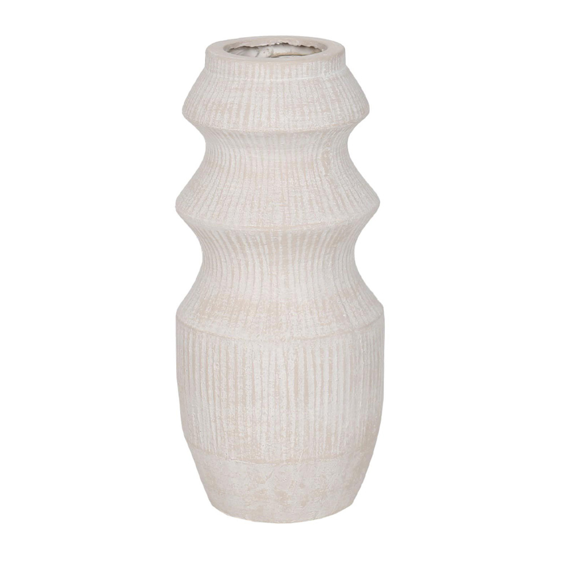 IONAS VASE MGO BEIGE 23x23xH45cm PRC
