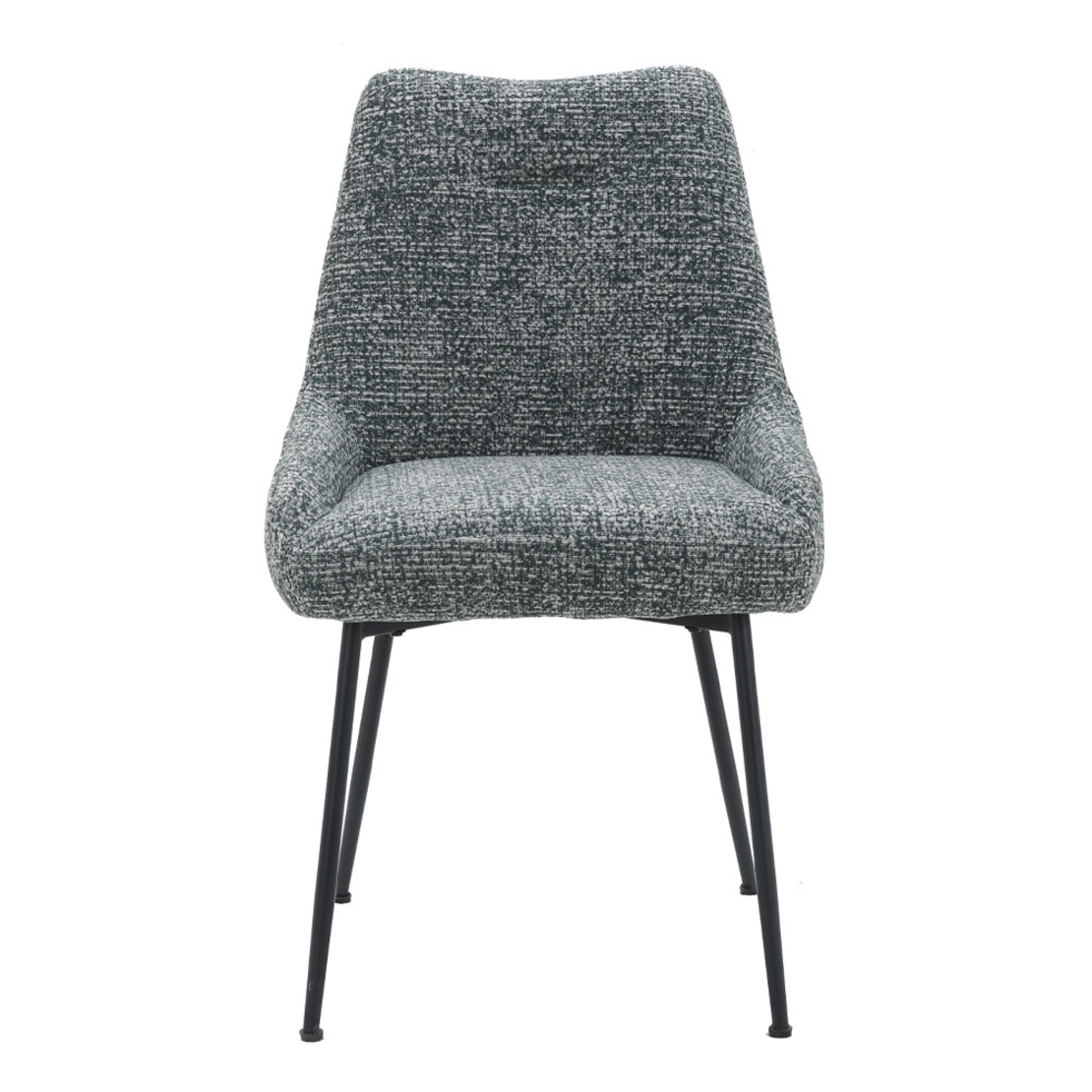 DON CHAIR FABRIC GREEN DARK GREEN LIGHT METAL BLACK E1 PRC