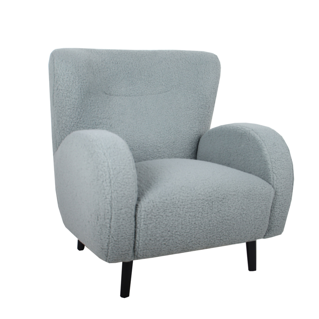ONE & ONLY ARMCHAIR FABRIC MINT WOOD BLACK E1 PRC