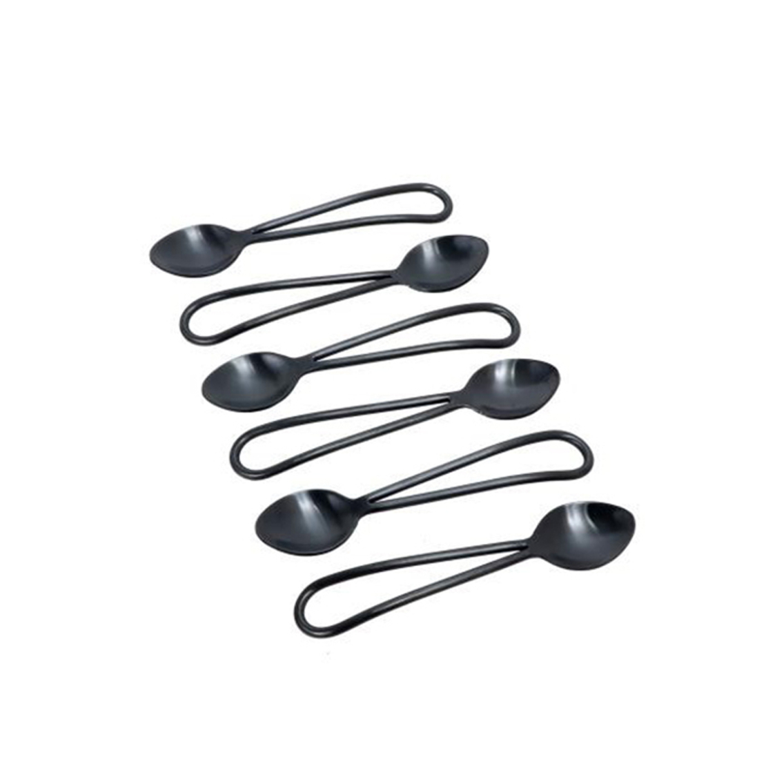 MATT SPOON STEEL BLACK 13x2,5xH1cm IN