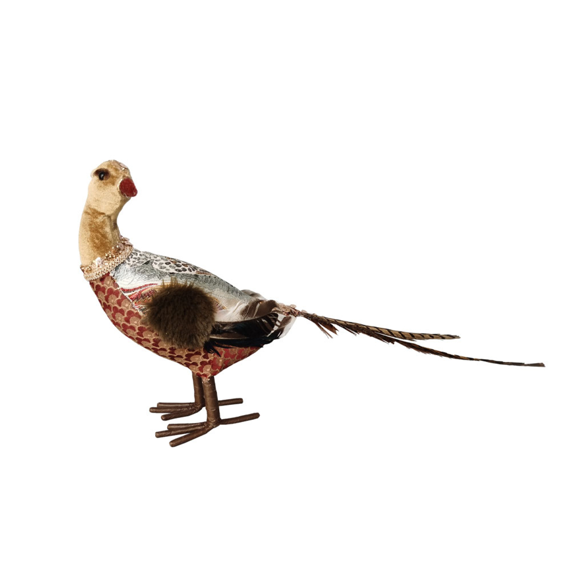XMAS PHEASANT BROCADE A DECO MULTICOLOR PRC