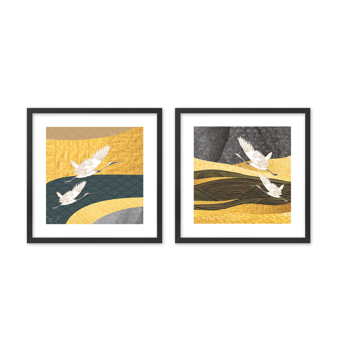 KLIMT PAINTING SET 2PCS MDF MULTICOLOR PAPER FRAME