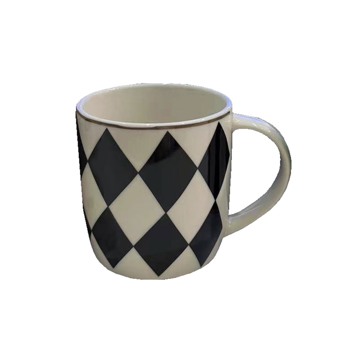 JOLIE ROMBUS MUG NEW BONEWHITE BLACK GOLD D