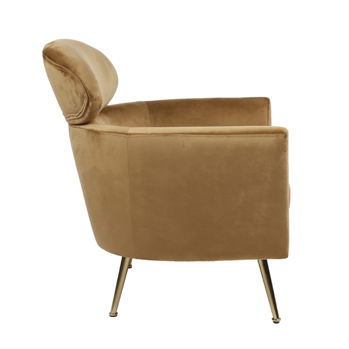 TESTA ARMCHAIR FABRIC GOLD METAL GOLD E1 PRC
