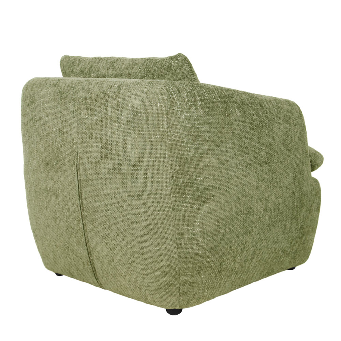 SQUARE ARMCHAIR FABRIC LIME PRC