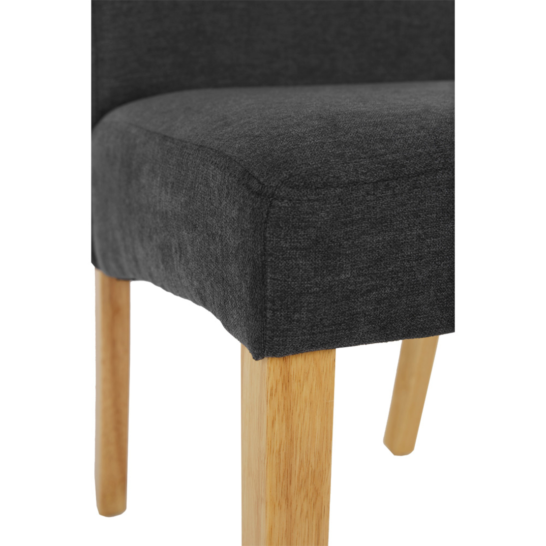 BRIDGE CHAIR FABRIC GREY DARK WOOD PINE NATURAL PR
