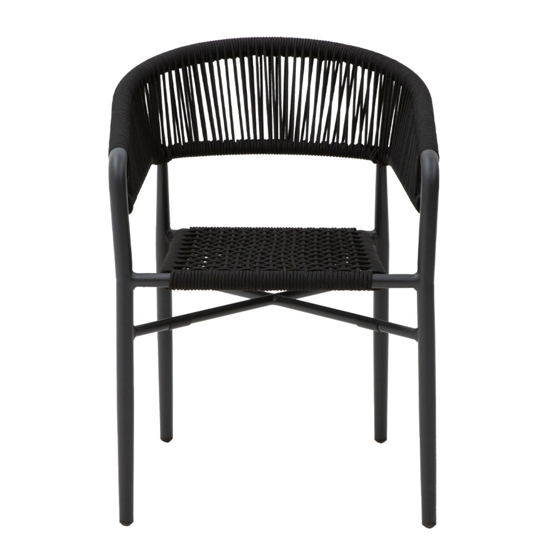 SCORPION ARMCHAIR ALUMINIUM BLACK 56x57,5xH76cm PRC