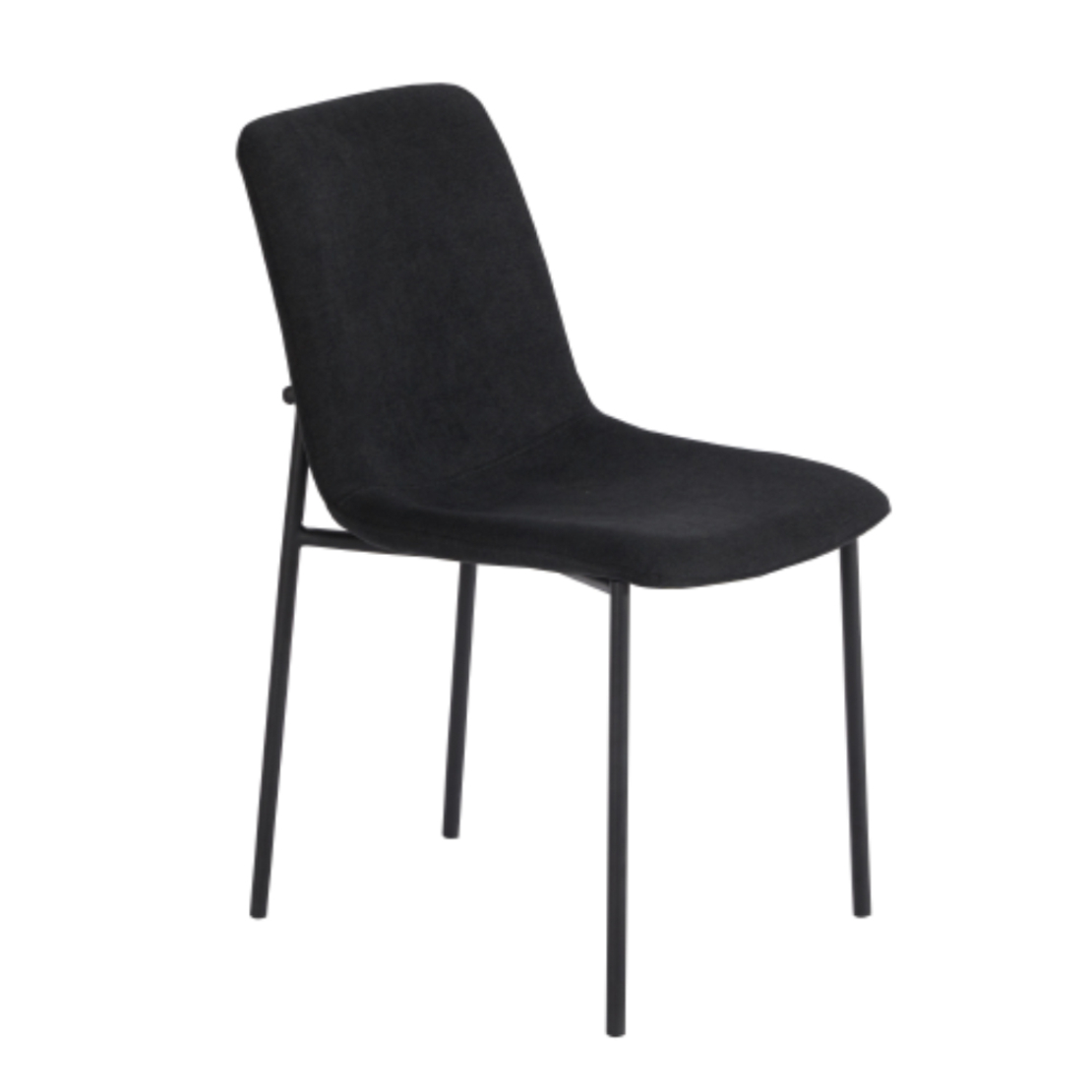 VIENNA CHAIR FABRIC BLACK METAL BLACK E1 PRC