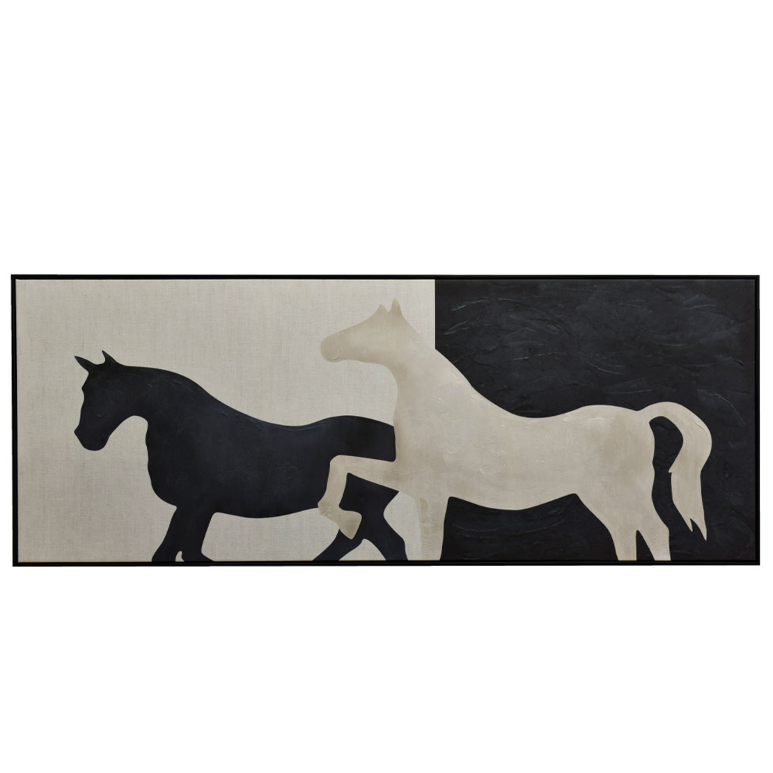 POWER OF FREEDOM B PAINTING CANVAS BEIGE BLACK FRA