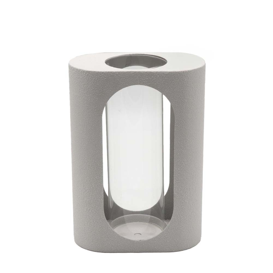 NTAF TEALIGHT HOLDER 18x10x25.3 METAL WHITE GLASS