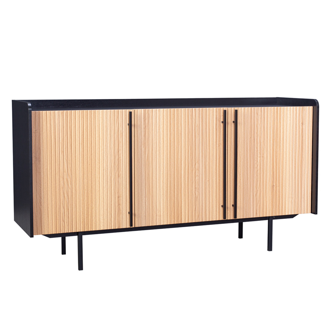 ORIGAMI SIDEBOARD 3DOORS CHIPBOARD WITH MELAMINE CARTA SONOMA 160x45xH85cm E1 PRC