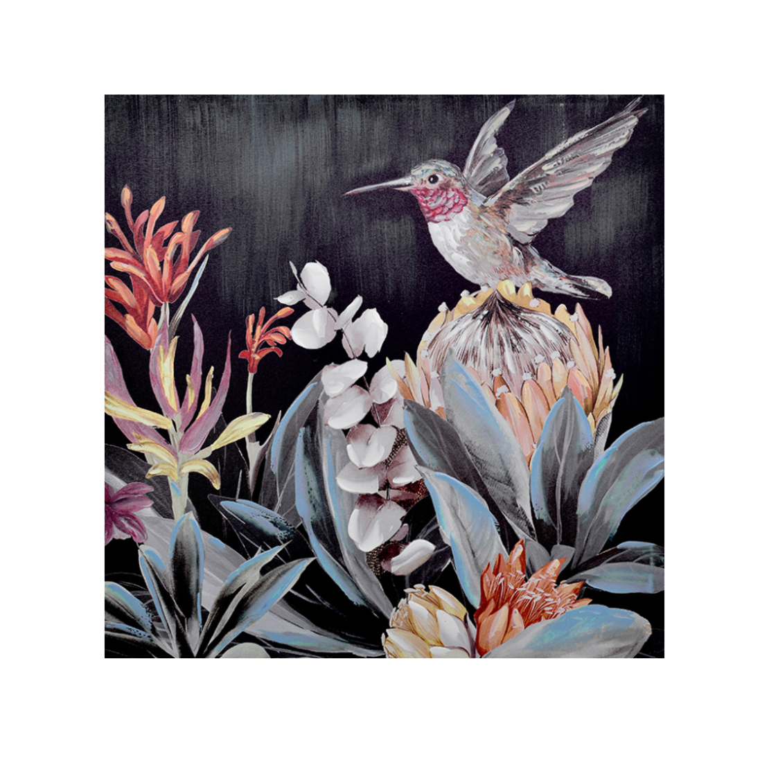PAMAI 2 PAINTING CANVAS MULTICOLOR WOOD 80x80xH3cm