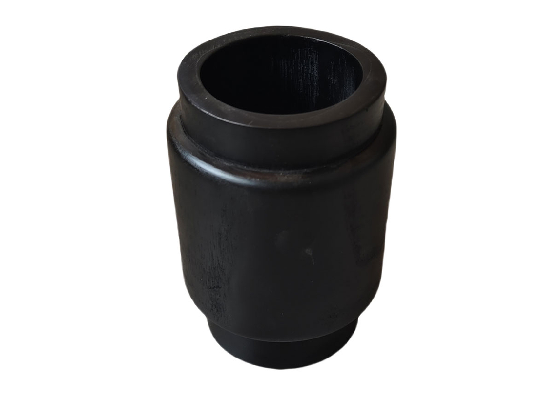 NUBIA VASE WOOD BLACK 14x14xH20cm PRC