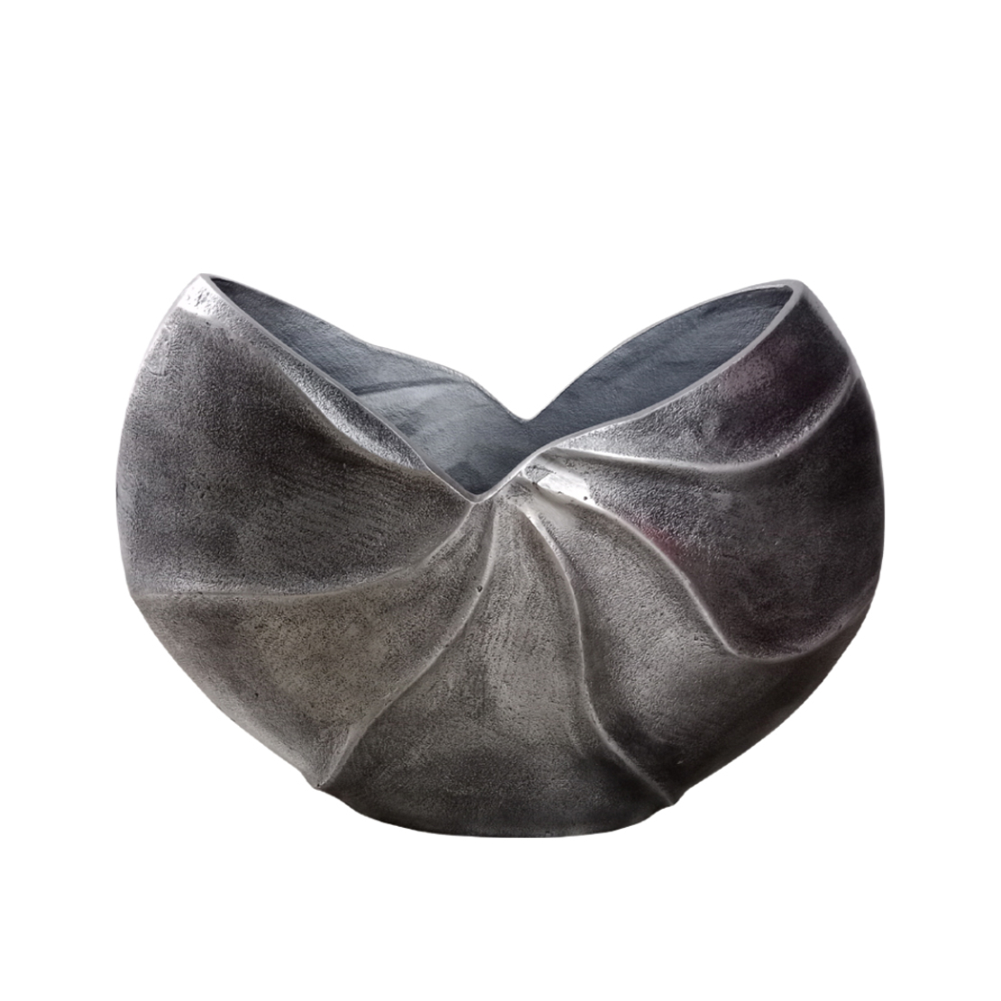 IWA 3 VASE ALUMINIUM SILVER ANTIQUE 38x13xH28cm IN