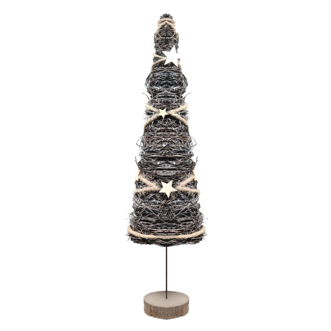 XMAS STER TREE BROWN D15xH59cm PRC