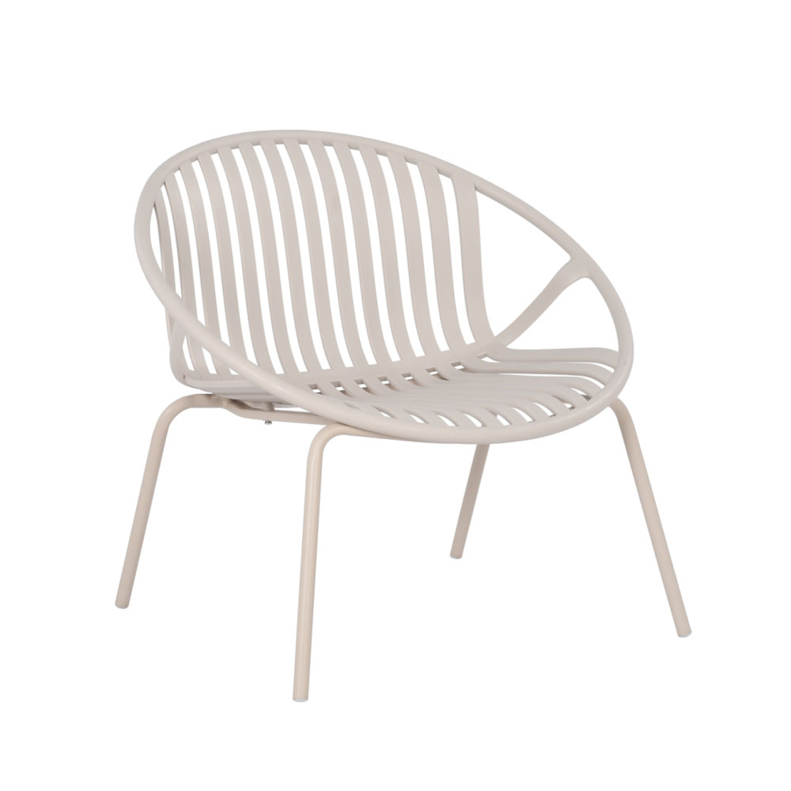 NADIN ARMCHAIR SET 2PCS PP OFF WHITE PRC