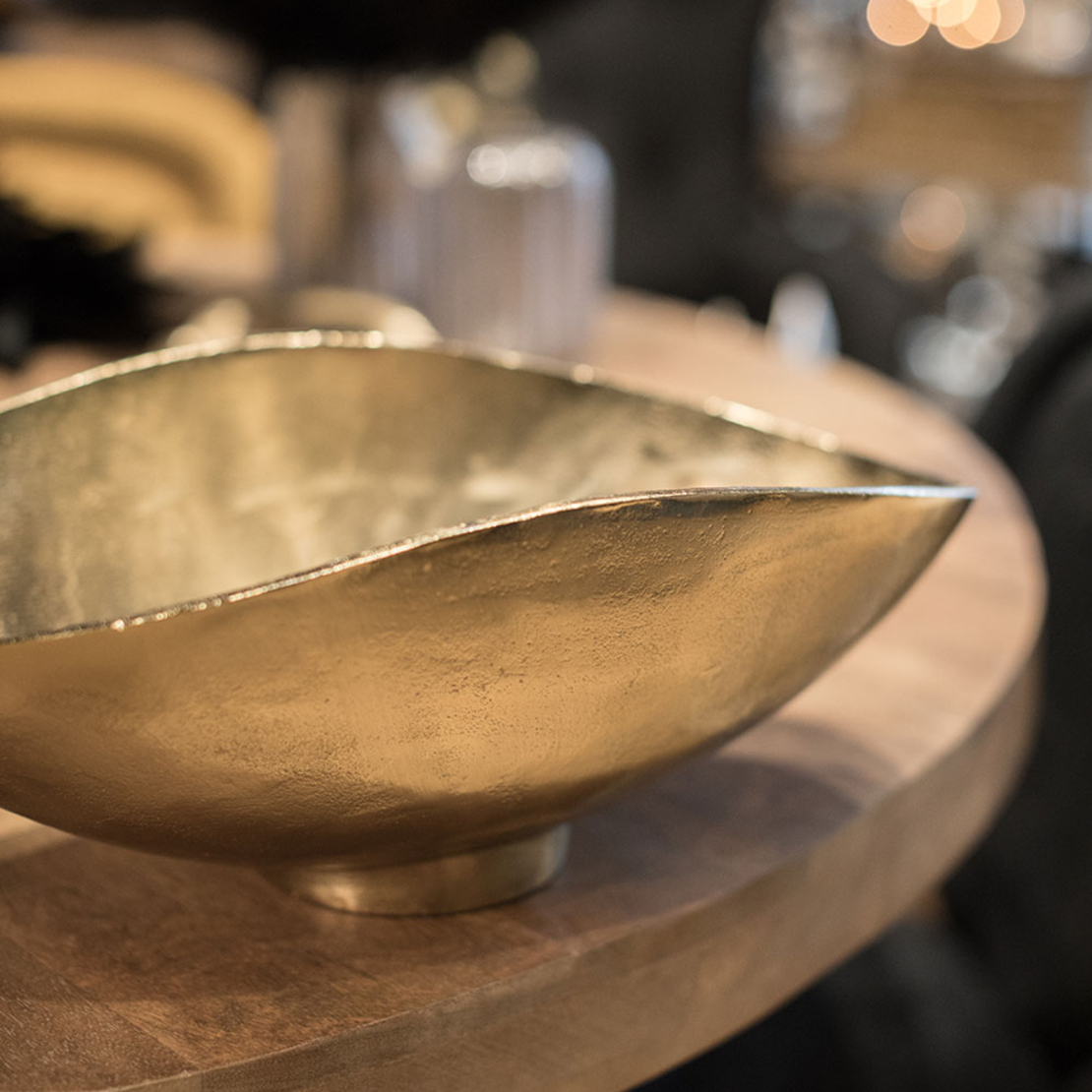 FLOW BOWL ALUMINIUM GOLD 43x25xH16cm IN