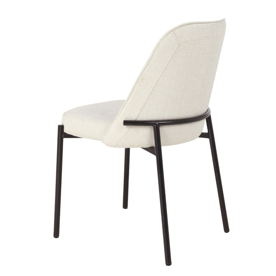 LUJO CHAIR FABRIC BEIGE METAL BLACK MAT E1 PRC