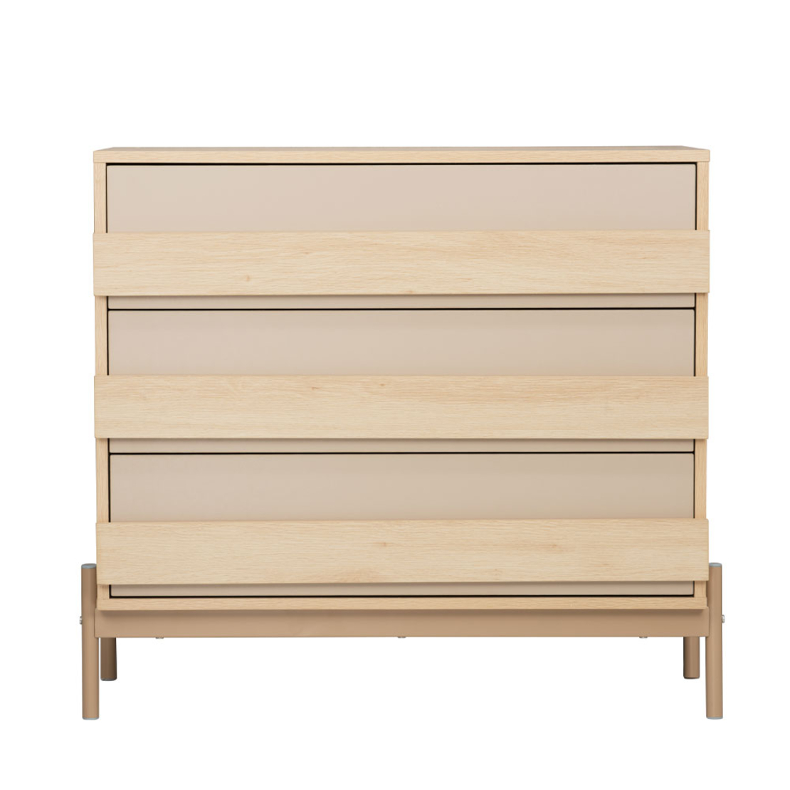 CAPPUCINO COMMODE CHIPBOARD WITH MELAMINE CARTA SONOMA METAL LATTE E1 PRC