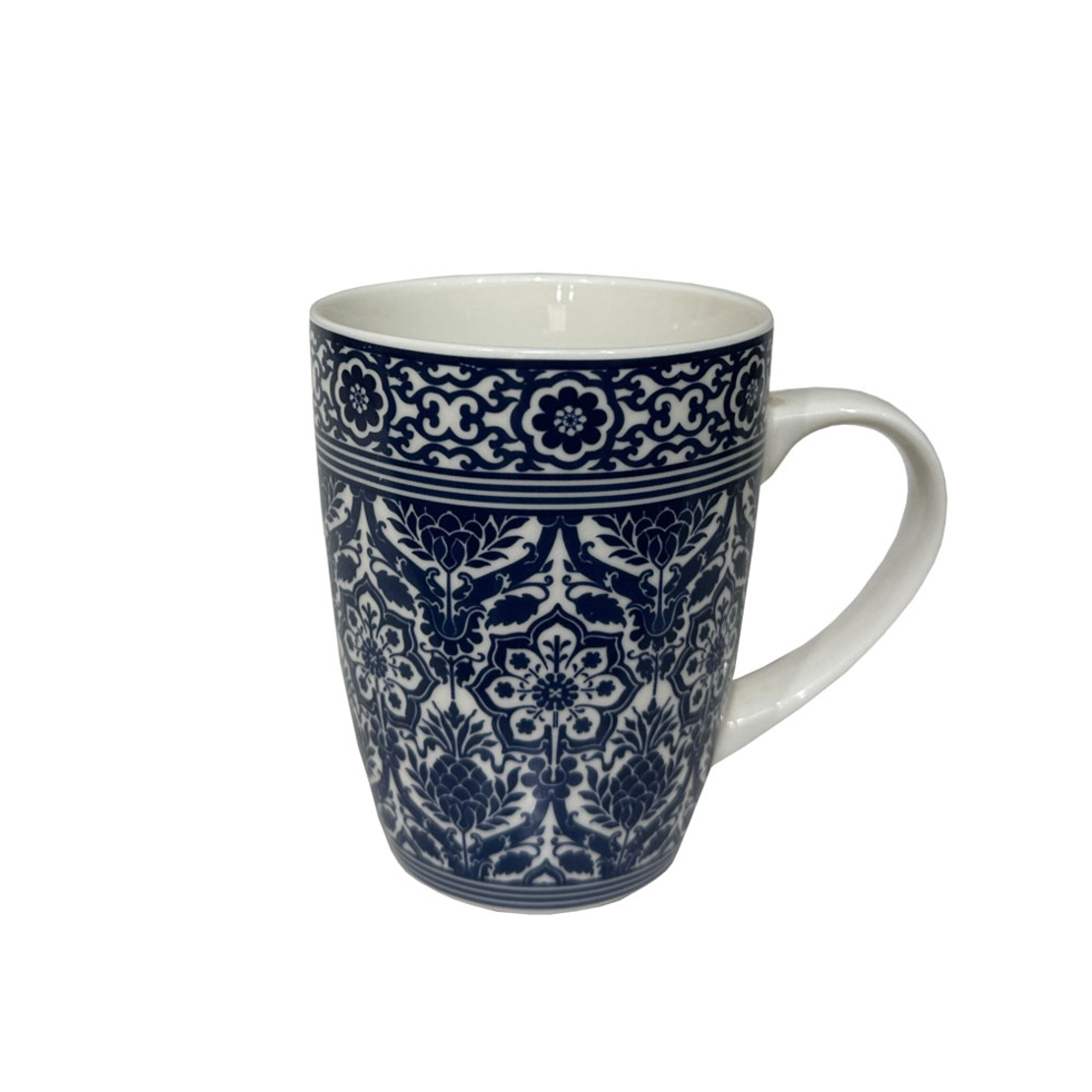 FELICIA A MUG NEW BONE CHINA WHITE BLUE D8,3xH10,5